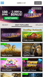 Mobilvenligt casino - Super sjovt